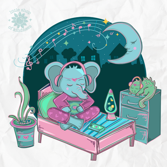 Retro Elephant Toddler Tee