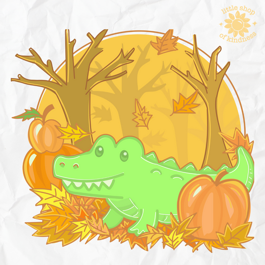 Alligator in Fall Baby Tee