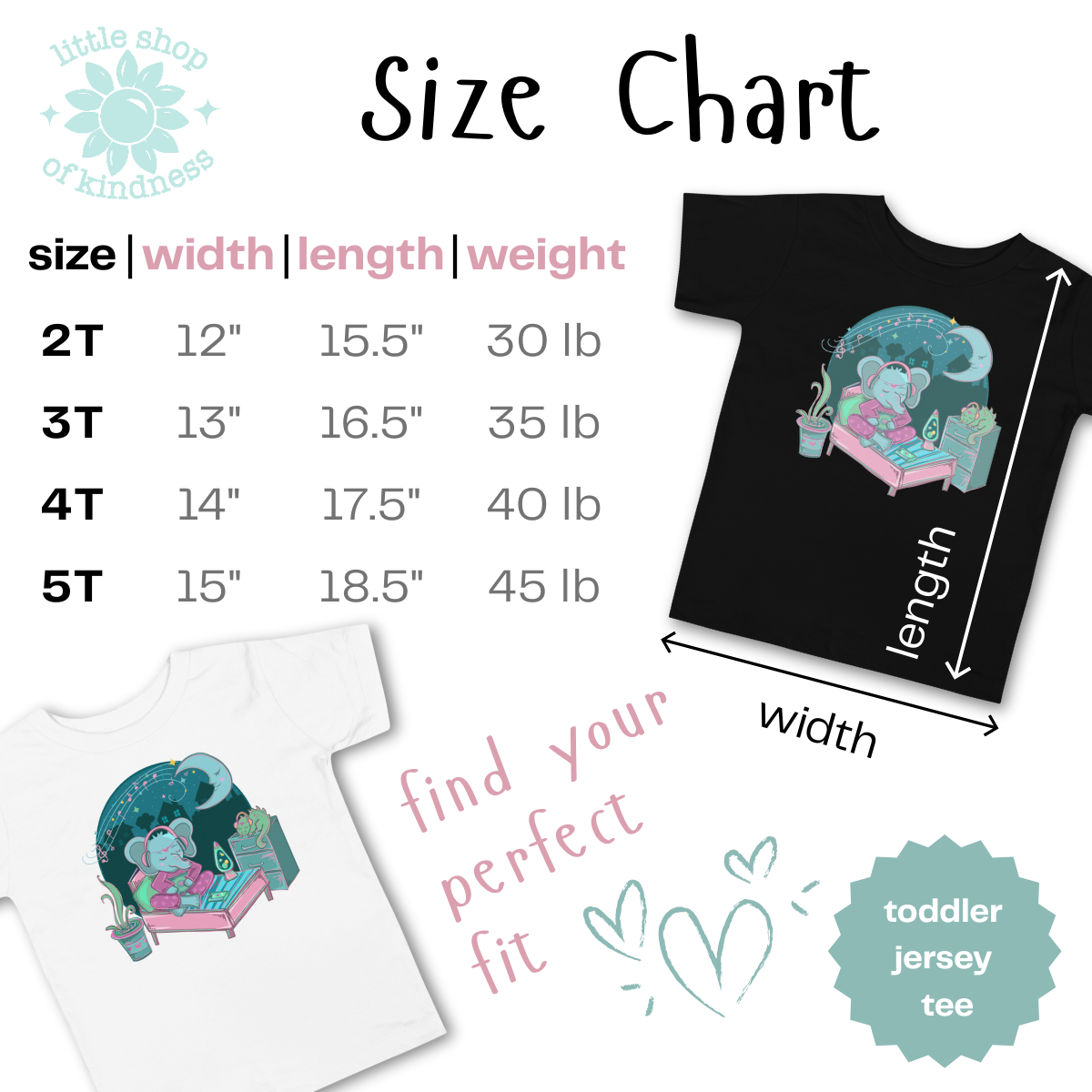 Retro Elephant Toddler Tee