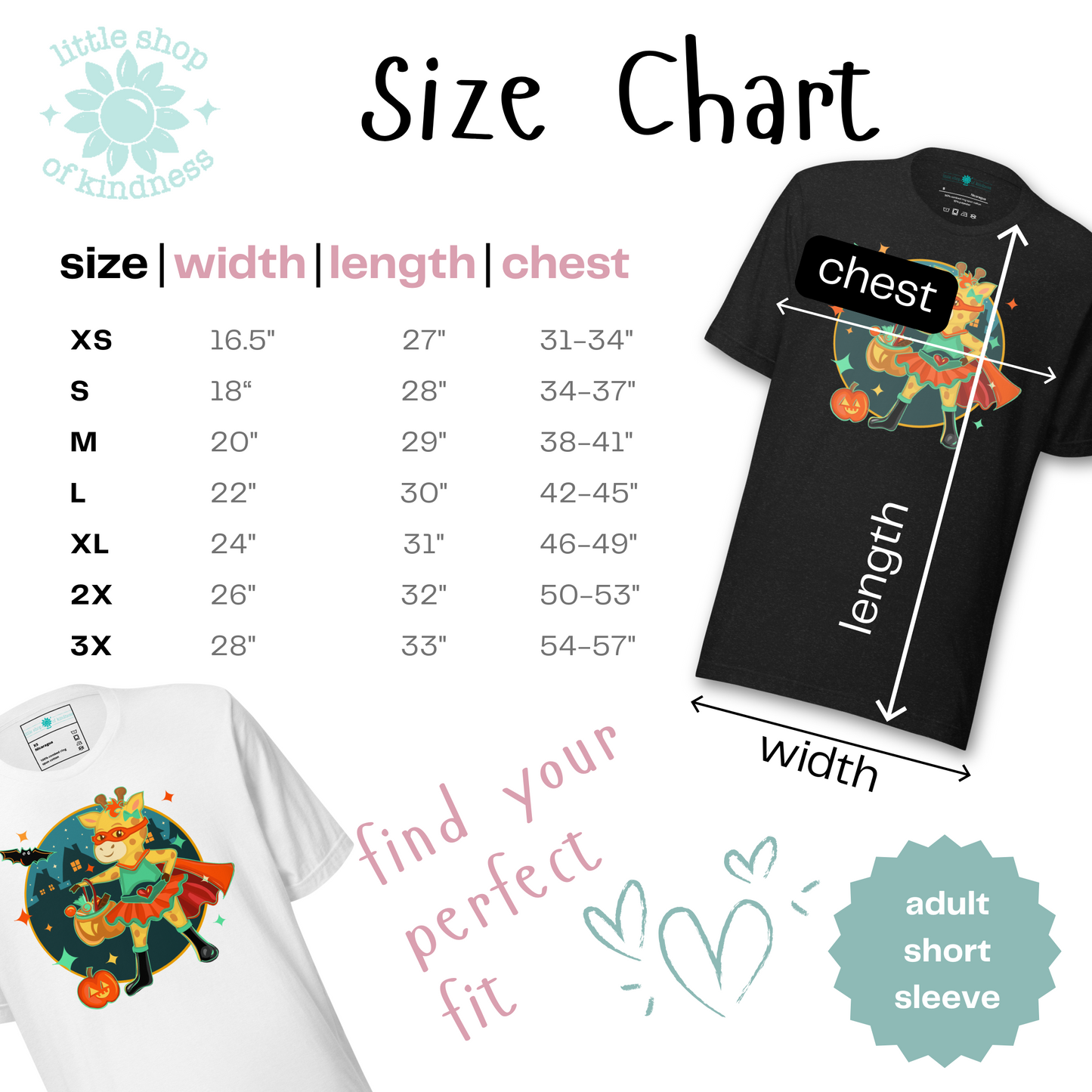 Giraffe Halloween Adult Tee