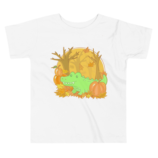 Alligator in Fall Toddler Tee