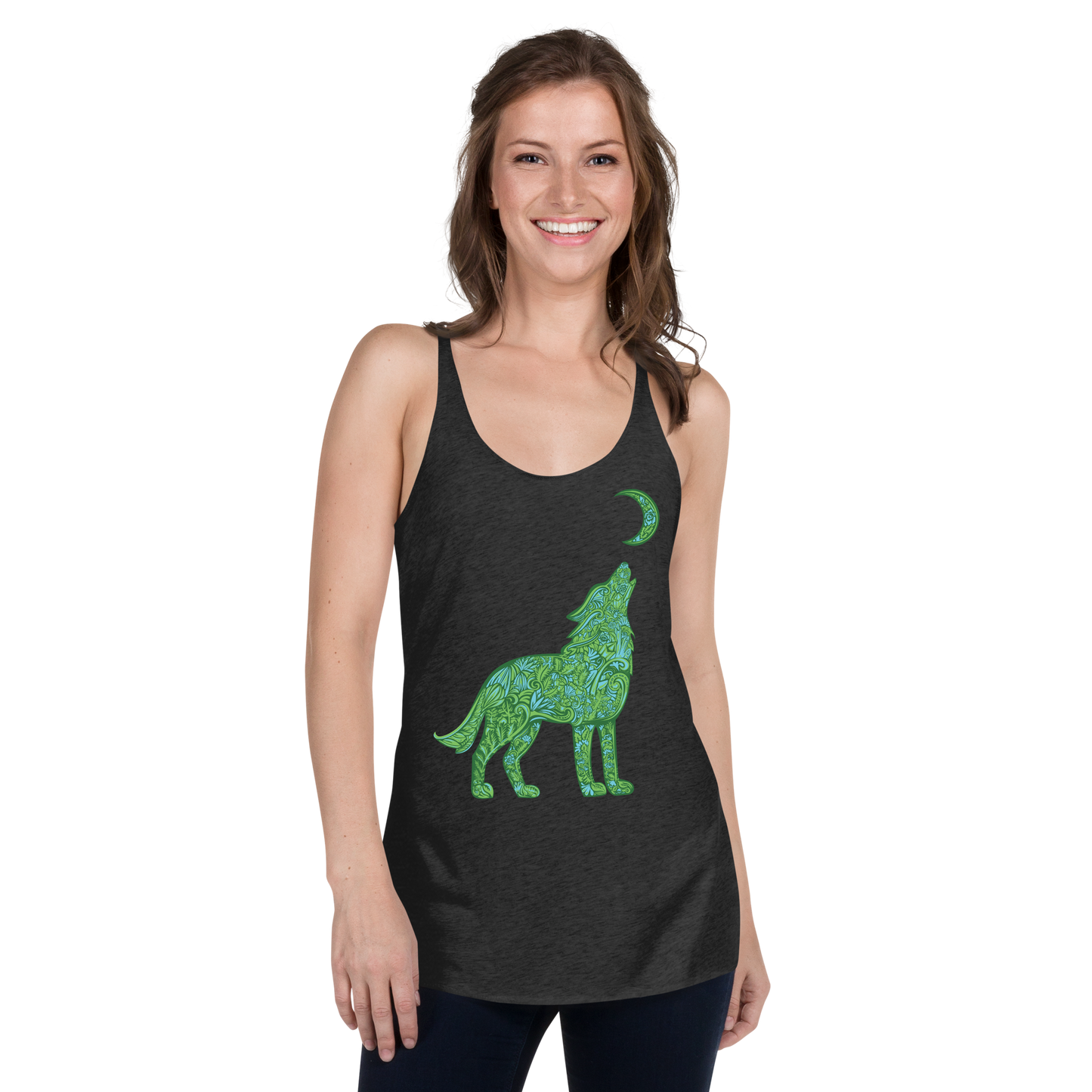 Wolf Women's Racerback Tank
