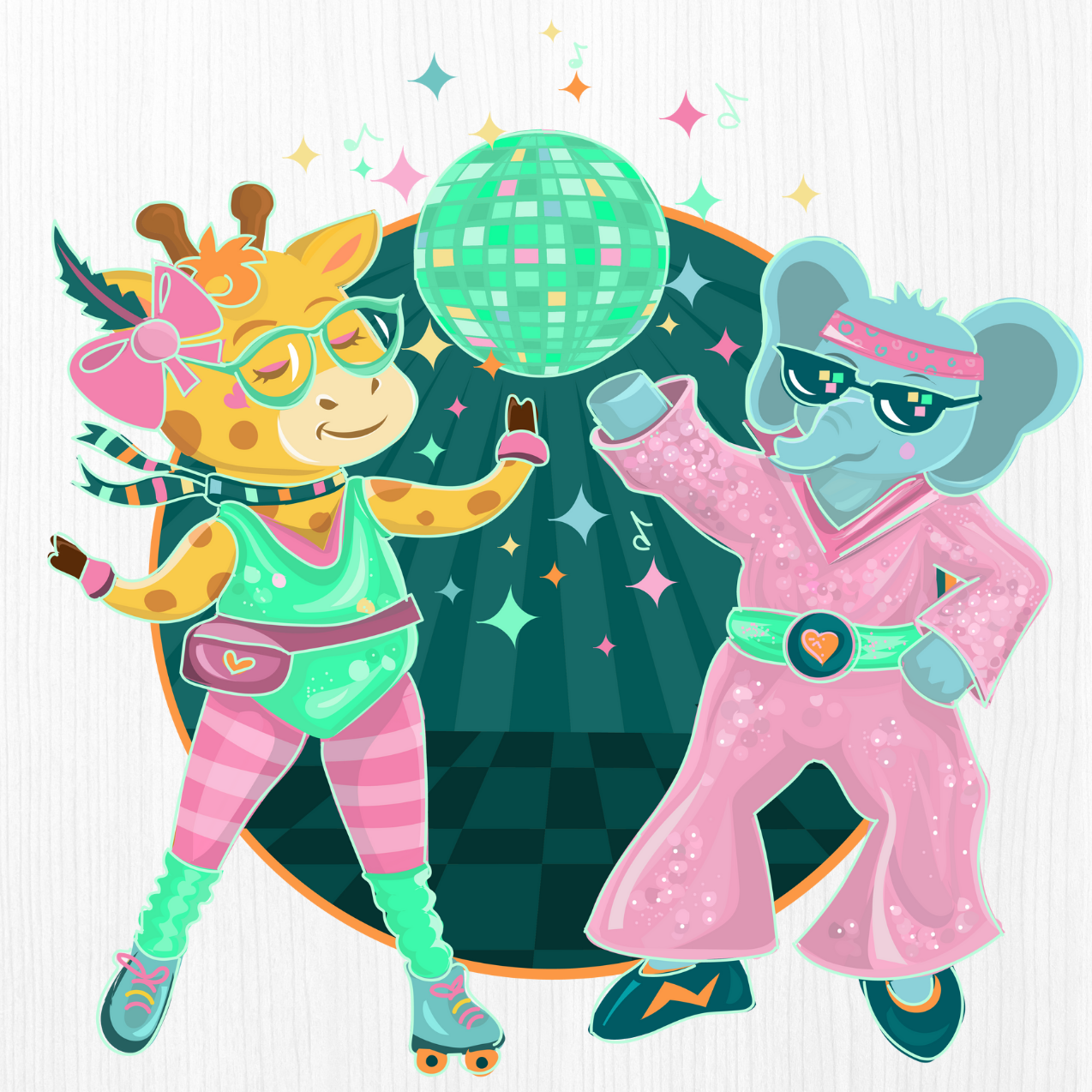 Giraffe Elephant Disco