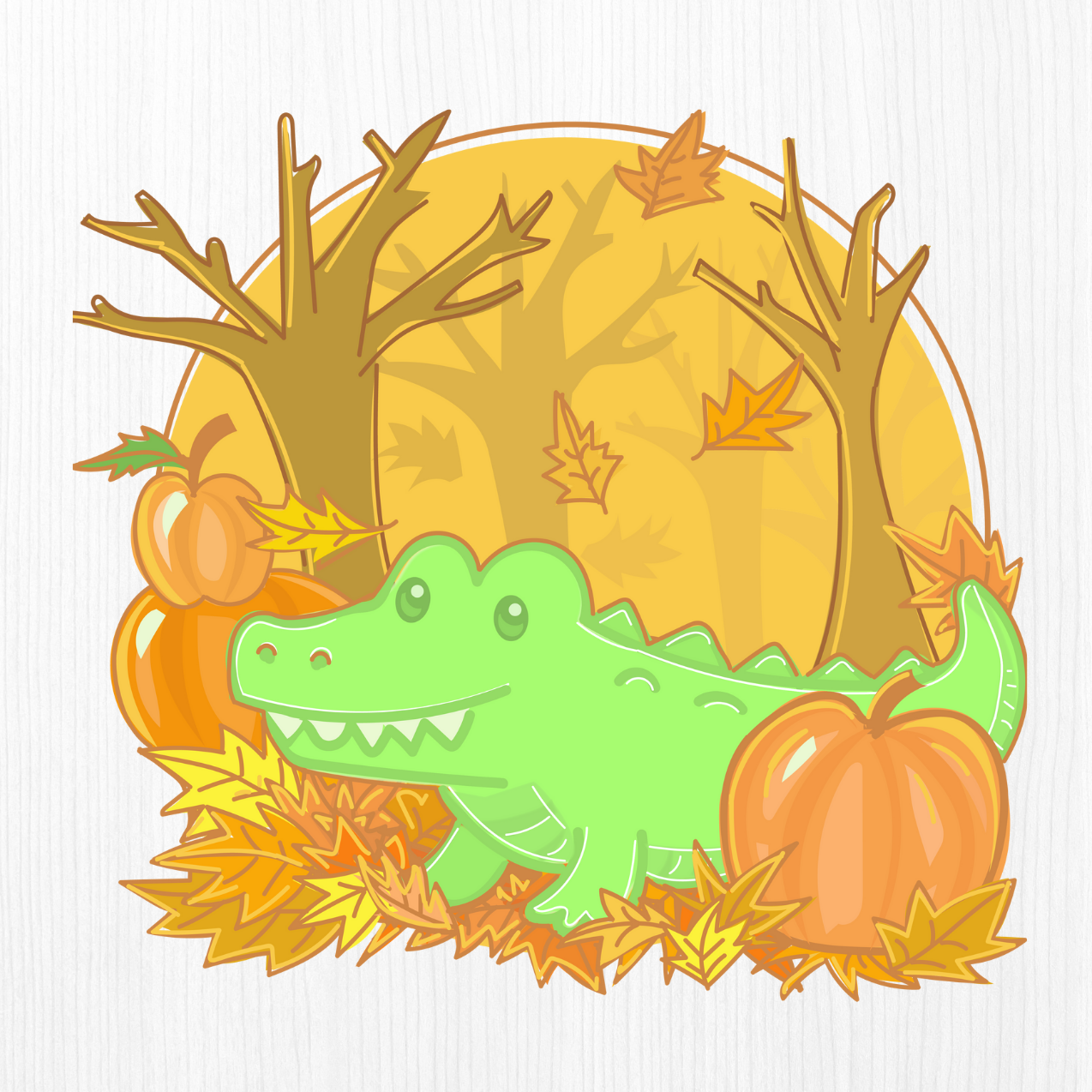 Alligator in Fall
