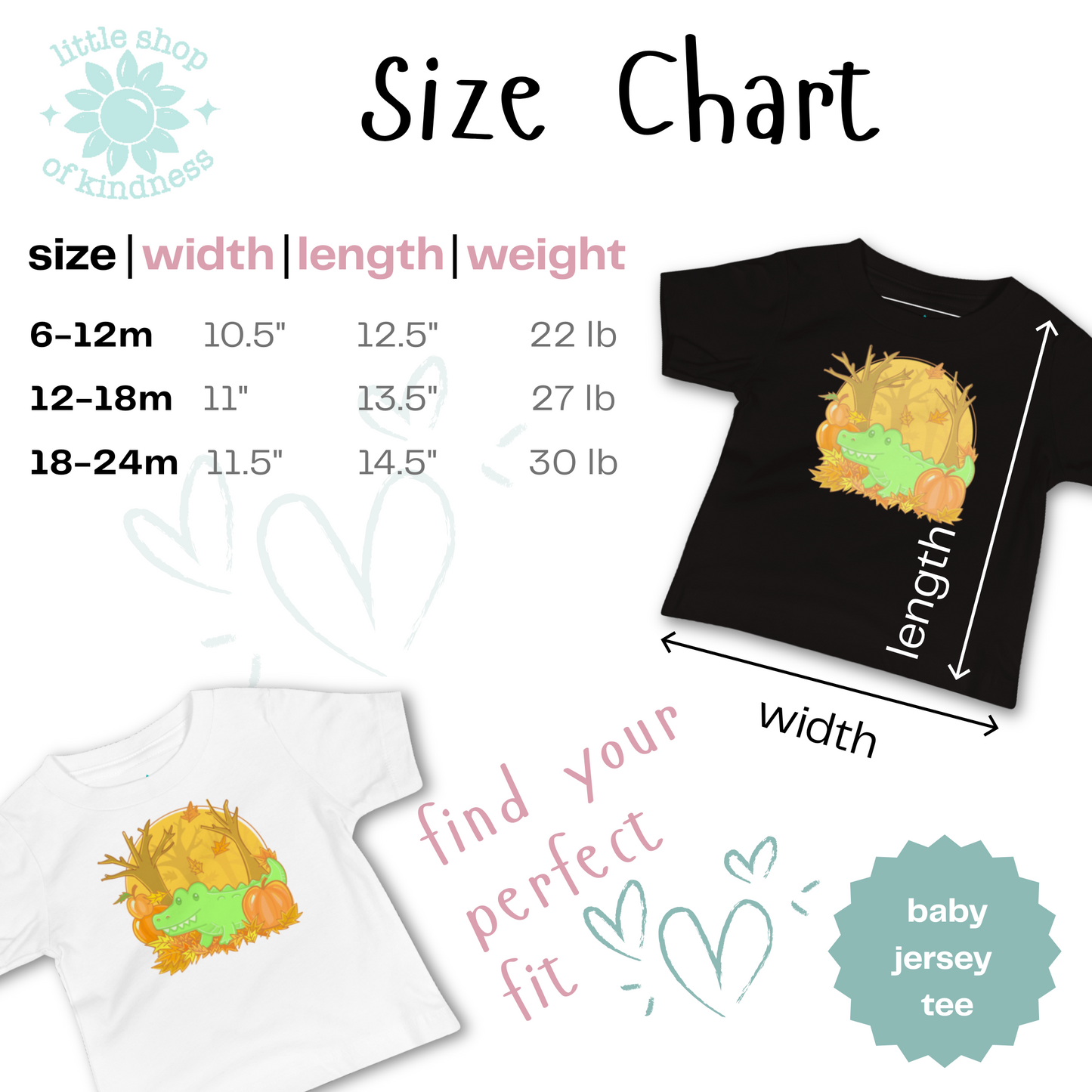 Alligator in Fall Baby Tee