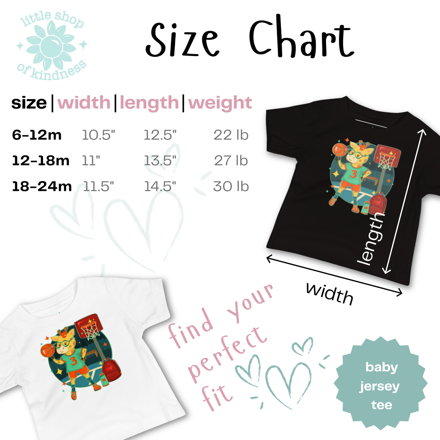 Giraffe School Baby Baby Tee
