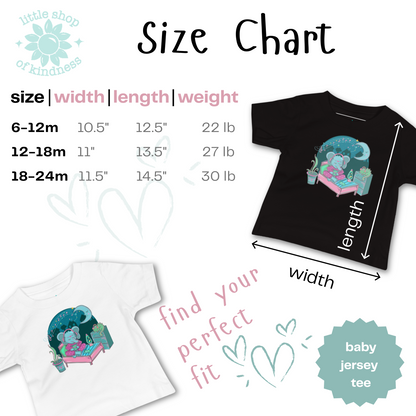 Retro Elephant Baby Tee