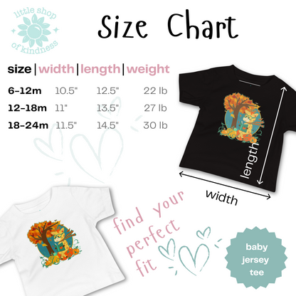 Giraffe in Fall Baby Tee