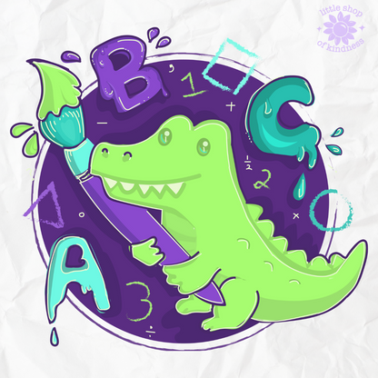 Alligator School Baby Tee