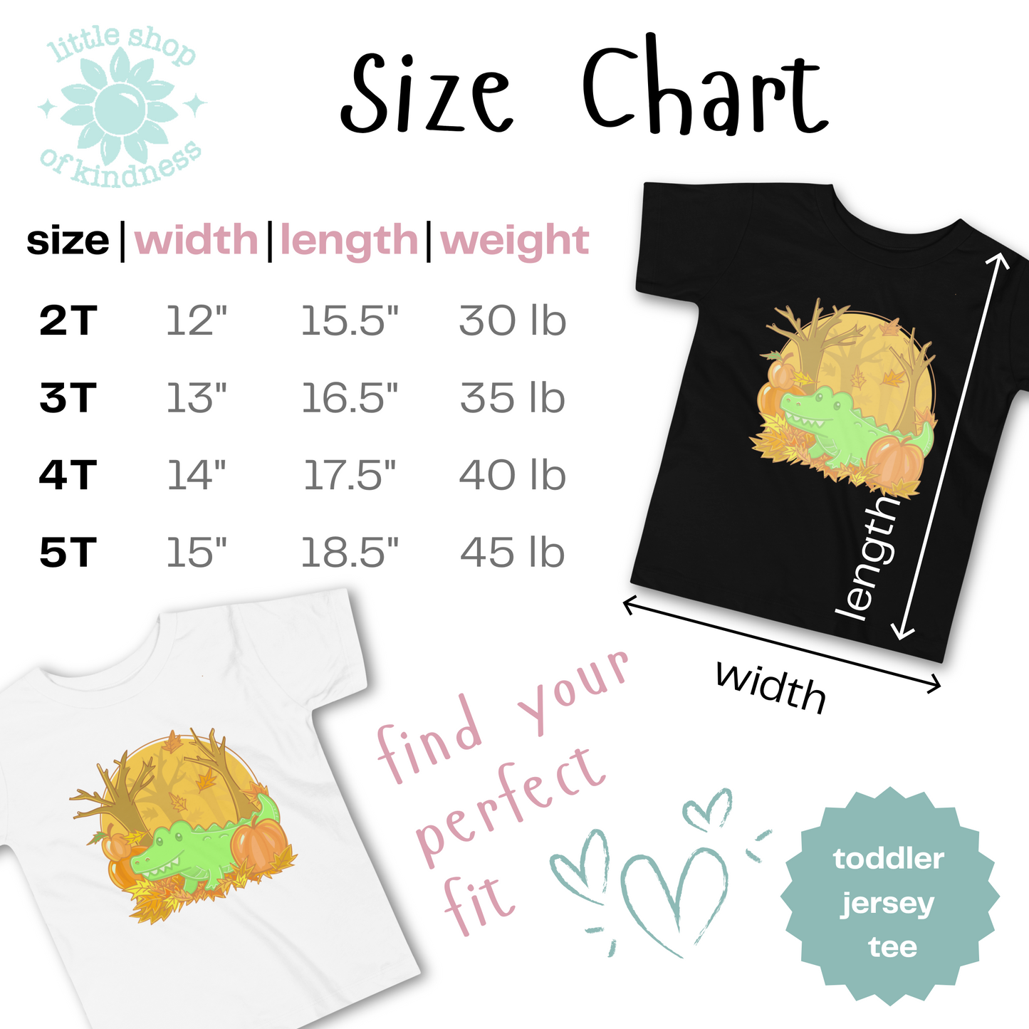 Alligator in Fall Toddler Tee