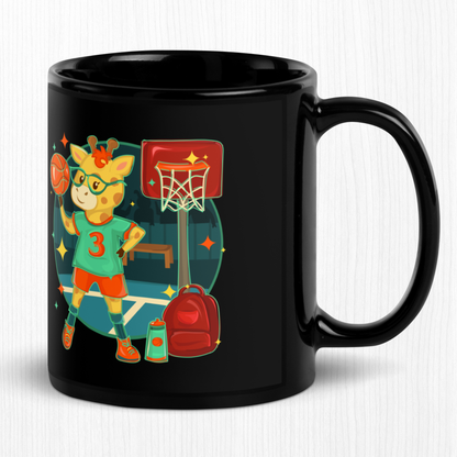 Giraffe Basketball Ceramic Mug