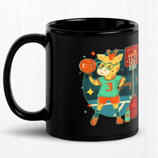 Giraffe Basketball Ceramic Mug