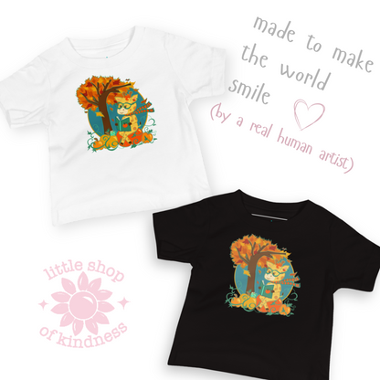 Giraffe in Fall Baby Tee