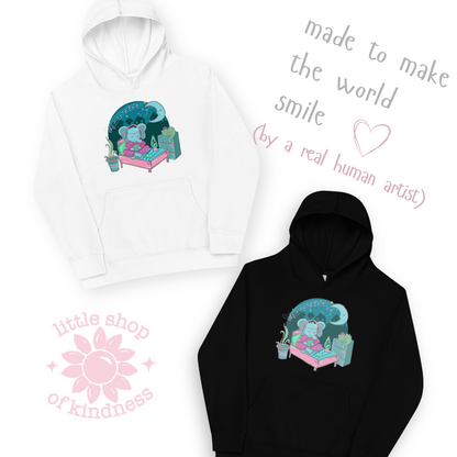 Retro Elephant Music Kids Hoodie