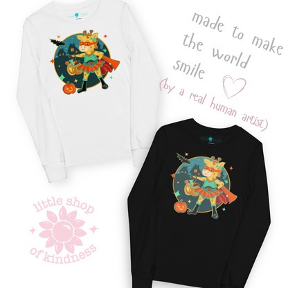 Giraffe Halloween Kids Long Sleeve
