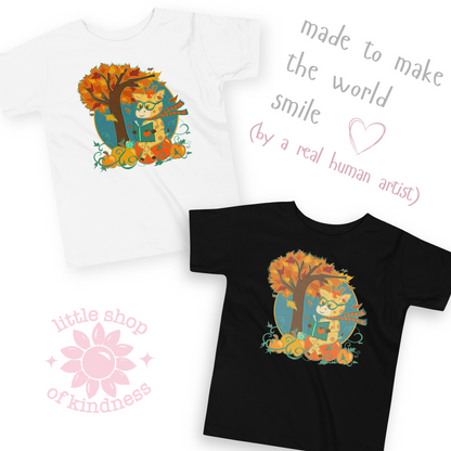Giraffe in Fall Toddler Tee