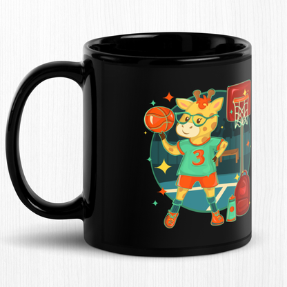Giraffe Basketball Ceramic Mug