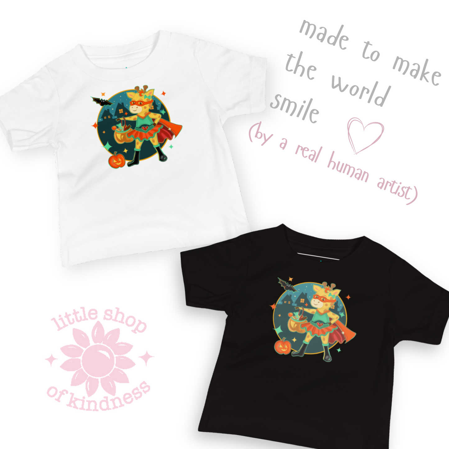 Giraffe Halloween Baby Tee