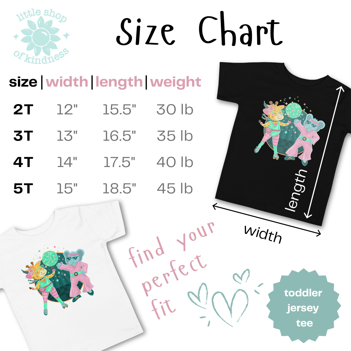 Giraffe in Fall Toddler Tee