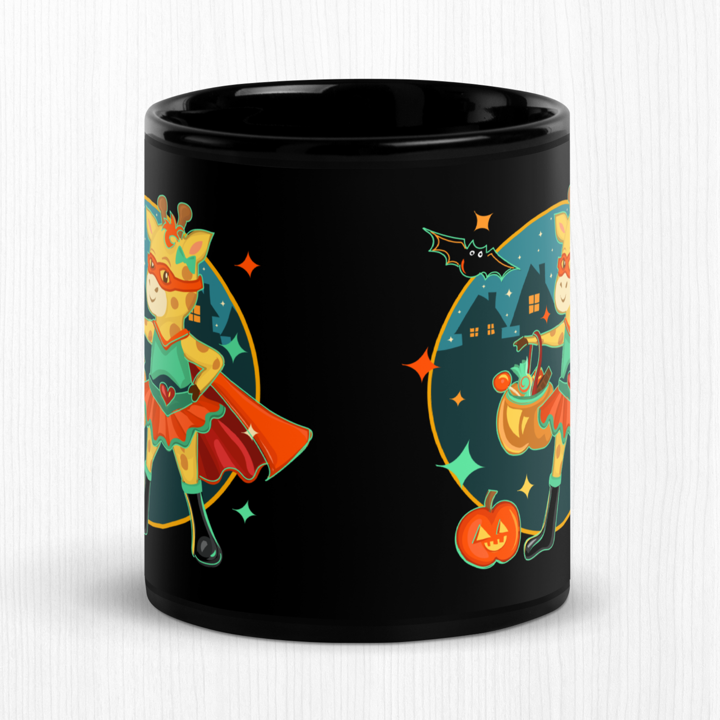 Giraffe Halloween Ceramic Mug