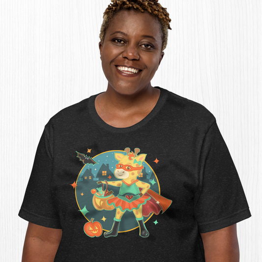 Giraffe Halloween Adult Tee