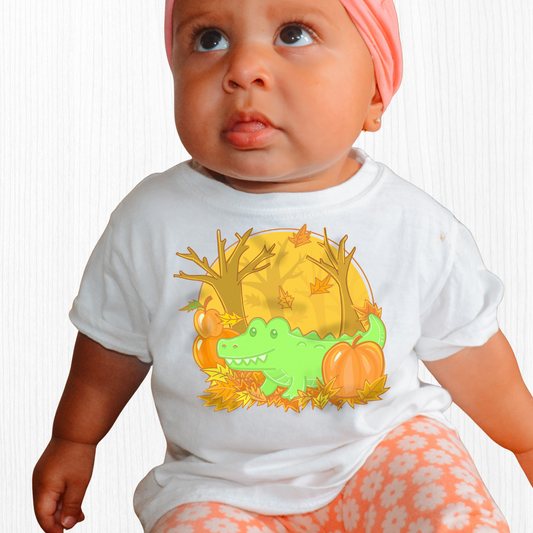 Alligator in Fall Baby Tee