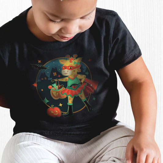 Giraffe Halloween Baby Tee