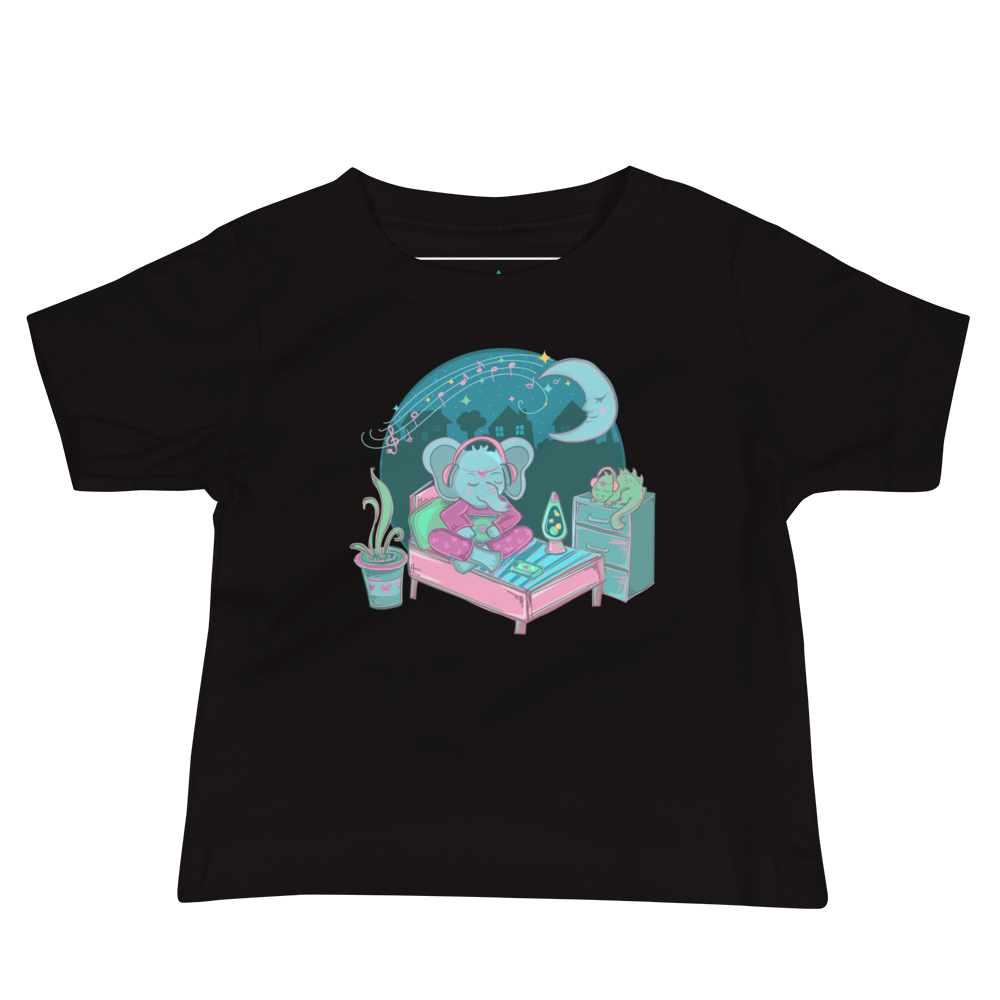 Retro Elephant Baby Tee