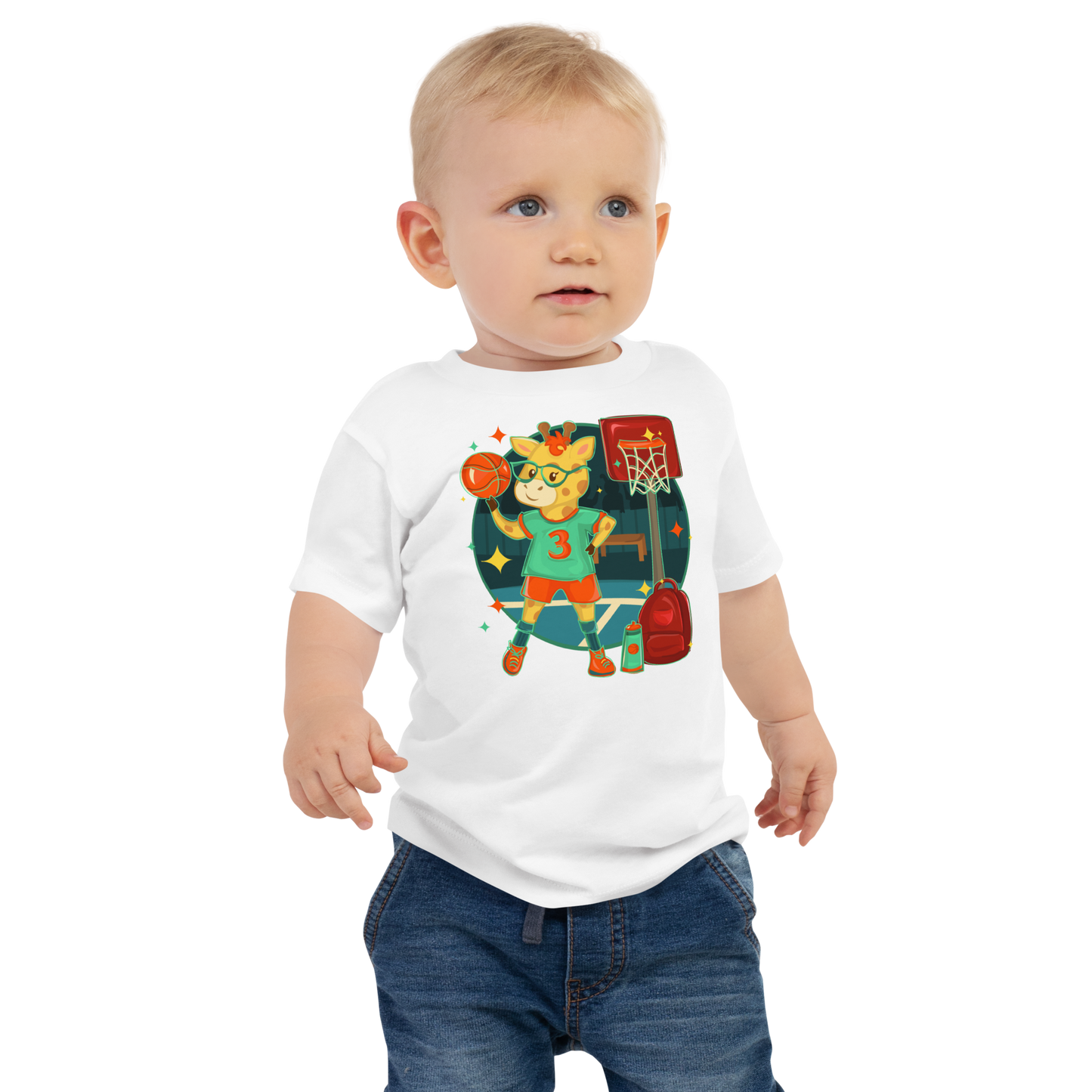 Giraffe School Baby Baby Tee