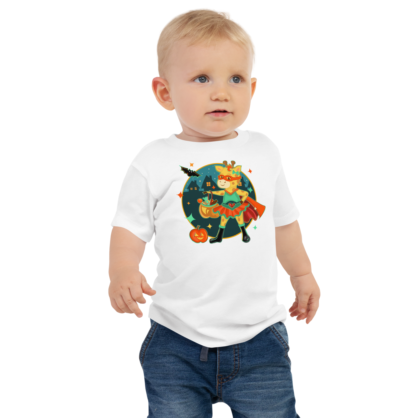 Giraffe Halloween Baby Tee
