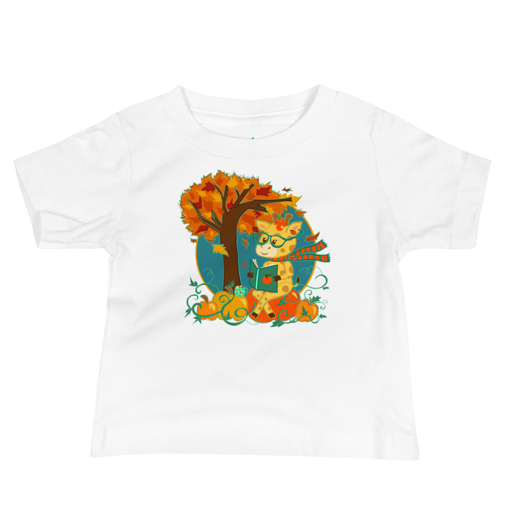 Giraffe in Fall Baby Tee