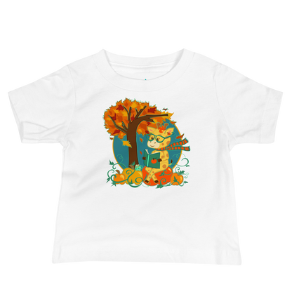 Giraffe in Fall Baby Tee