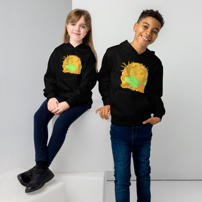 Alligator in Fall Kids Hoodie