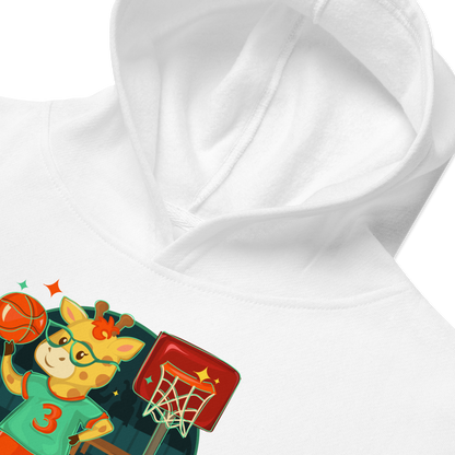 Giraffe Basketball Kids Hoodie
