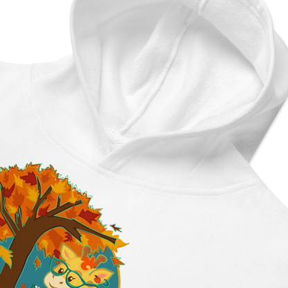 Giraffe in Fall Kids Hoodie