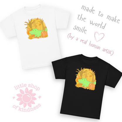 Alligator in Fall Kids Tee