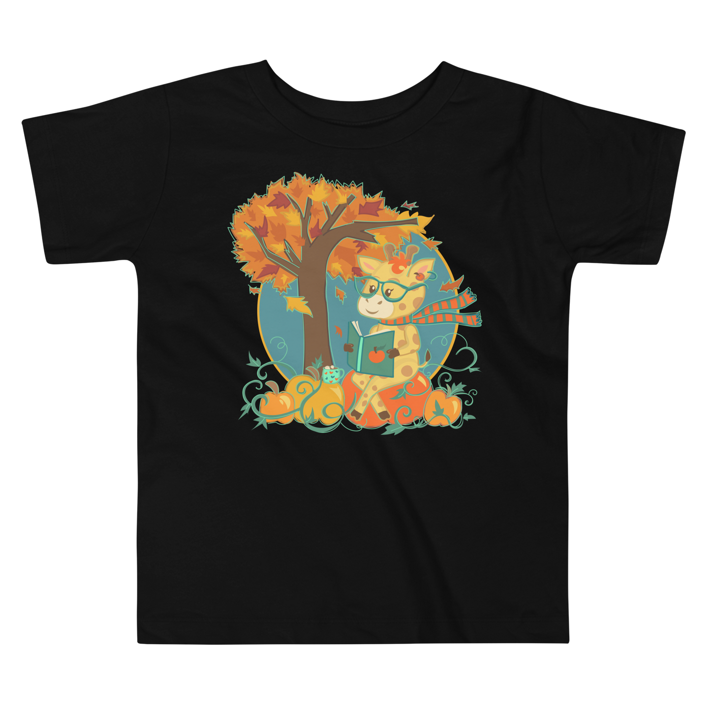 Giraffe in Fall Toddler Tee