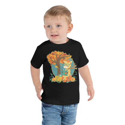 Giraffe in Fall Toddler Tee