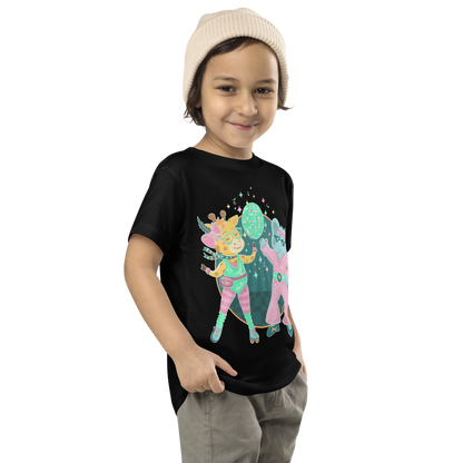 Giraffe Elephant Disco Toddler Tee