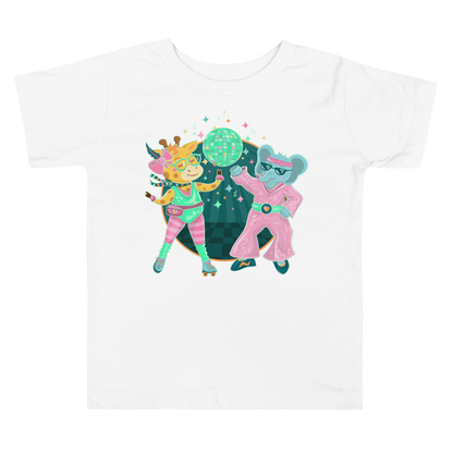 Giraffe Elephant Disco Toddler Tee