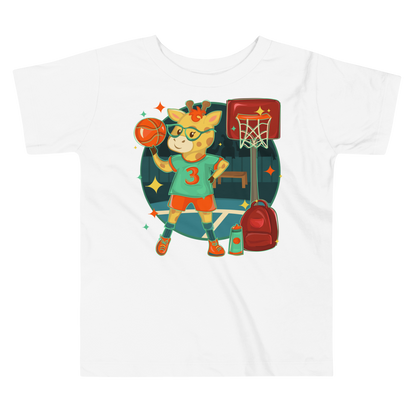 Giraffe Basketball Toddler Tee
