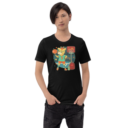 Giraffe Basketbal Adult Tee
