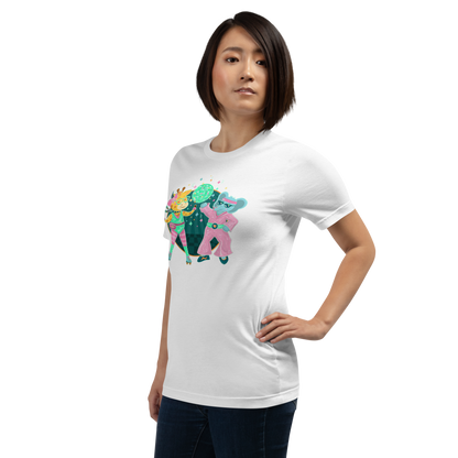 Giraffe Elephant Disco Adult Tee