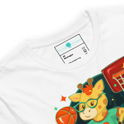 Giraffe Basketbal Adult Tee