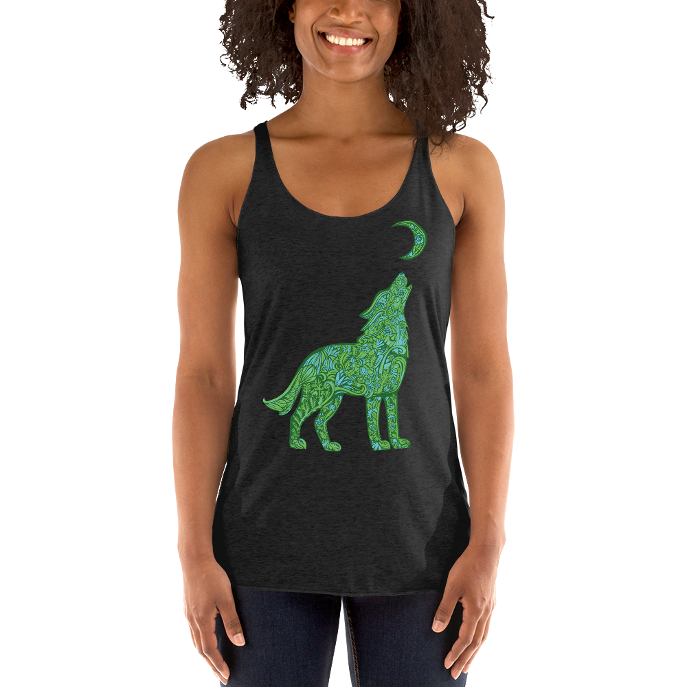 Wolf Women's Racerback Tank