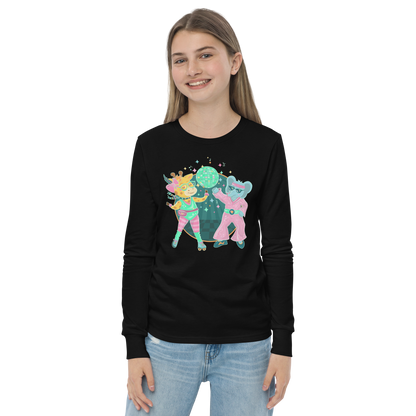 Giraffe Elephant Disco Kids Long Sleeve