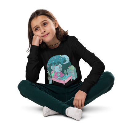 Retro Elephant Kids Long Sleeve