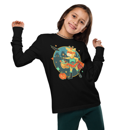 Giraffe Halloween Kids Long Sleeve