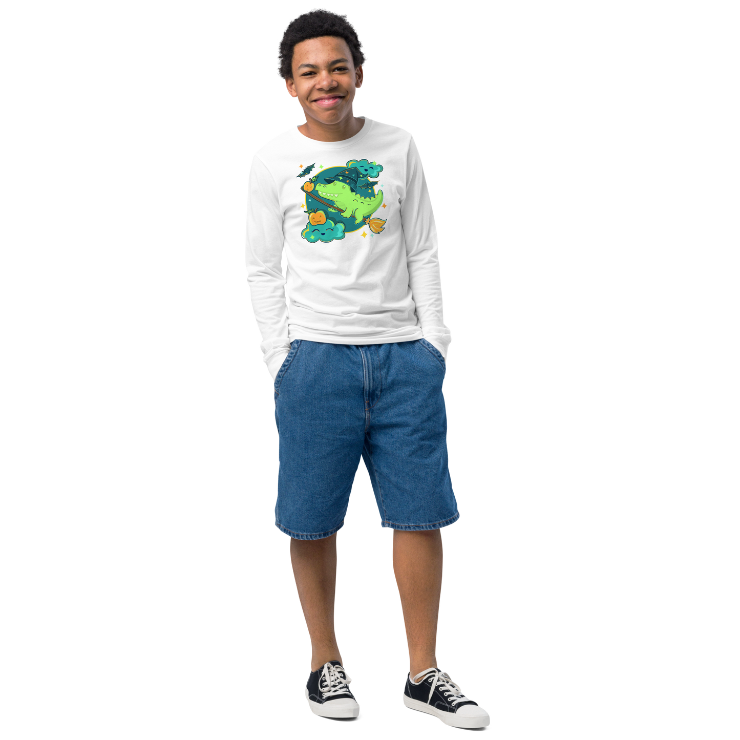 Alligator Halloween Kids Long Sleeve