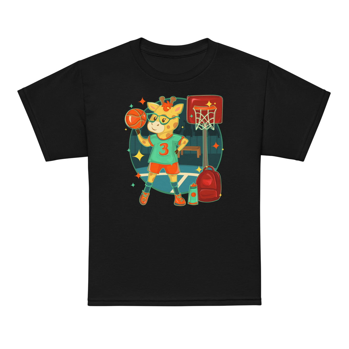 Giraffe Basketball Kids Tee